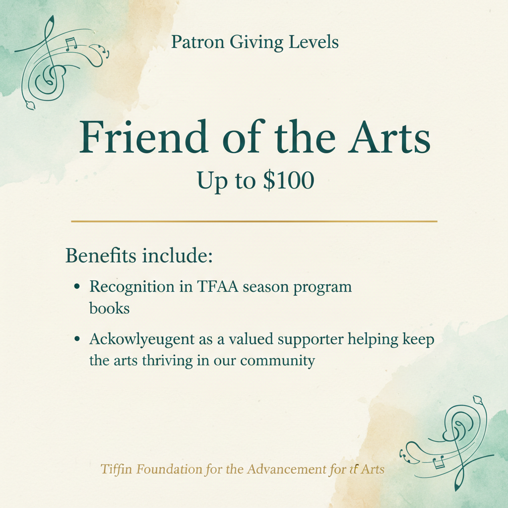 Friend of the Arts benefits card